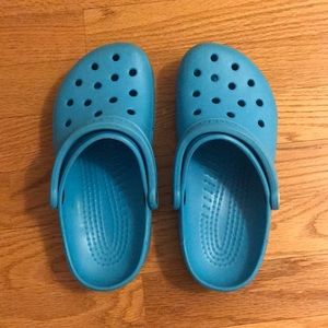 Aqua Blue Crocs